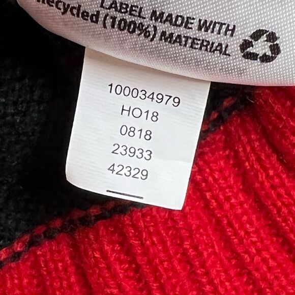 Karen Scott black candy cane tic tac toe ugly Christmas sweater size M - Picture 13 of 16